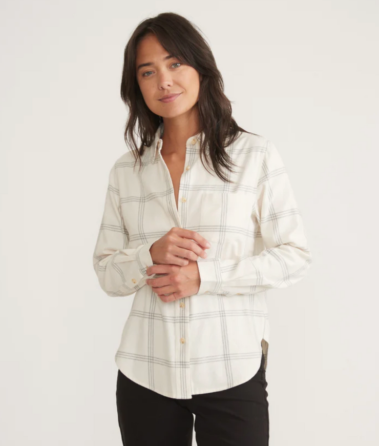 Monterey Flannel - White Plaid