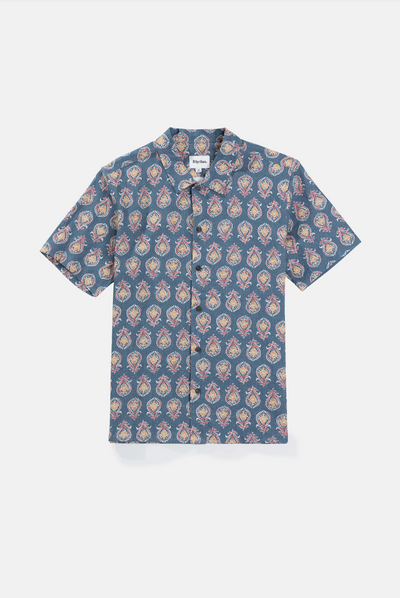 Tofo Short Sleeve Button Up - Navy