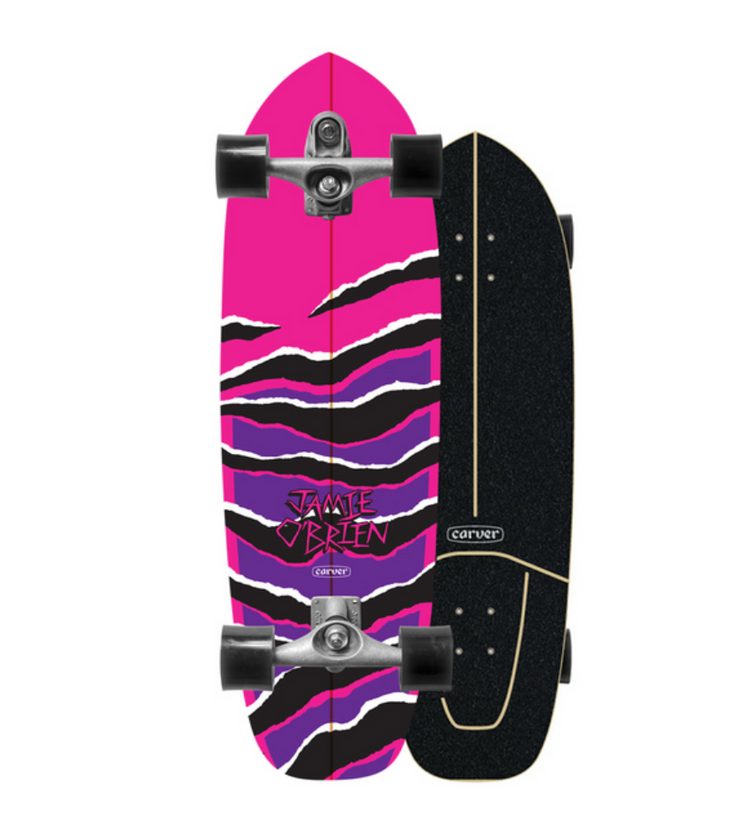 Carver C7 Raw 32.5" JOB Pink Tiger Surfskate Complete