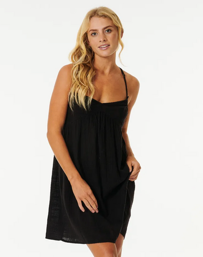 Classic Surf Cover Up- Black