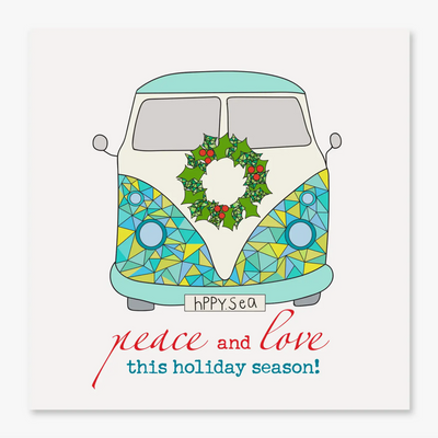 Peace and Love This Holiday Season greeting Card