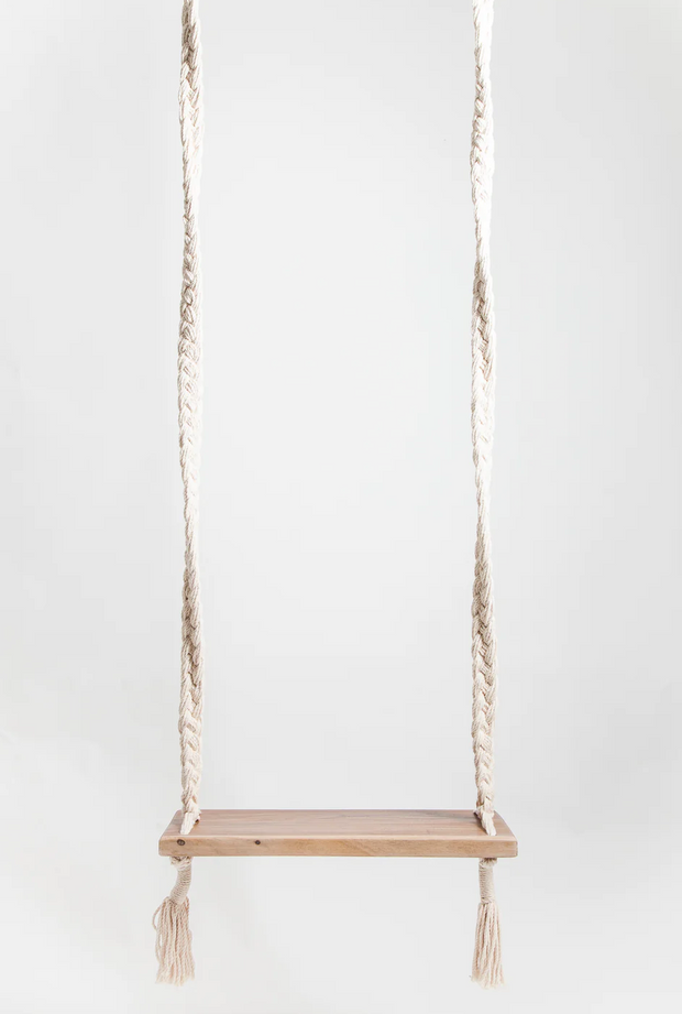 Braided Rope Swing - Cream - 6'