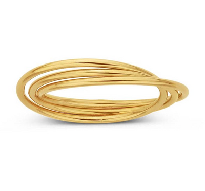 Gypsy Life 14/20 Yellow Gold-Filled Three-Wire Ring