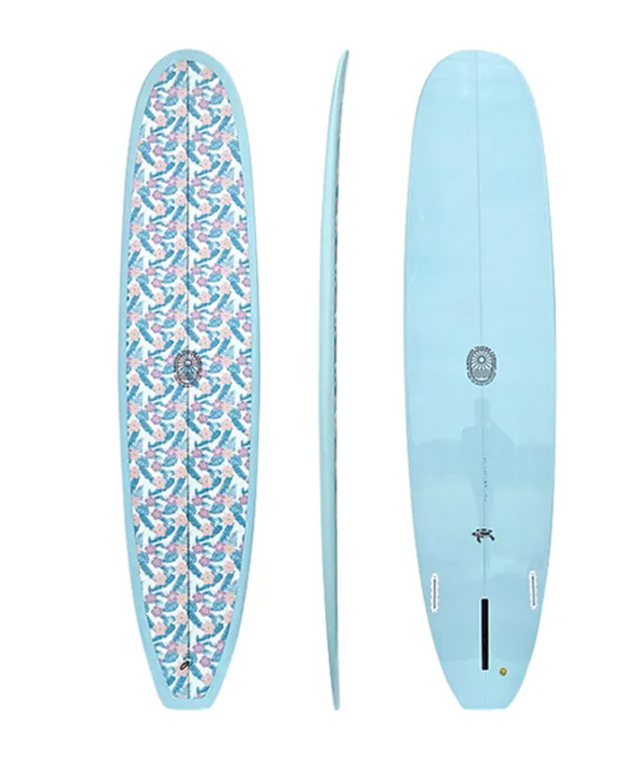 8’6 The Baby Log Longboard – Floral Inlay