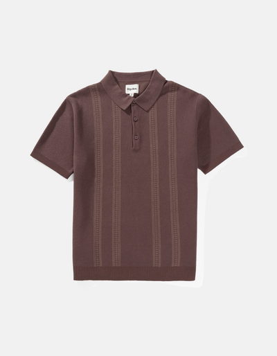 Otis Short Sleeve Polo- Mushroom