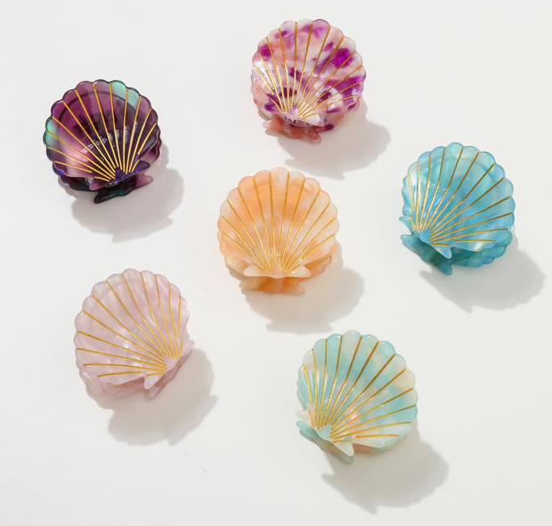 Small Seashell Claw Clip- Assorted