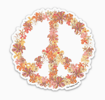 3" Peace Hibiscus Sticker