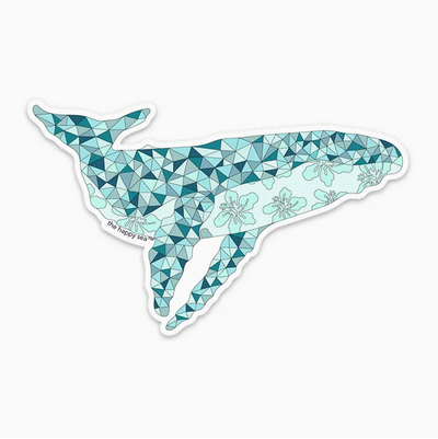 4.5" Hibiscus Humpback Sticker