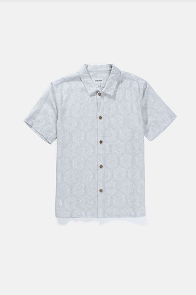 Gleam Short Sleeve Button Up- Sea Green