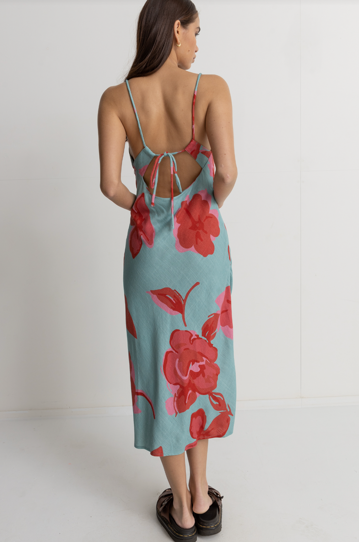 Inferna Floral Bias Cut Midi Dress- Spring