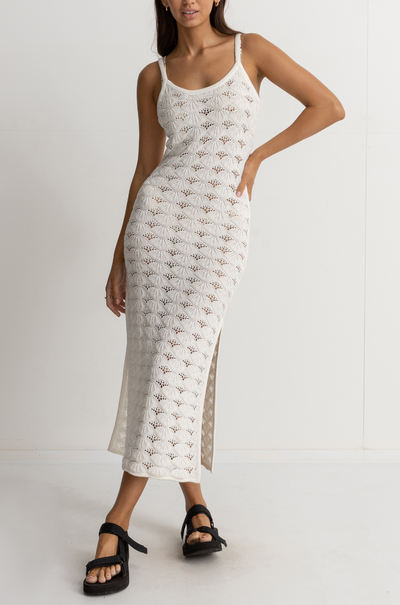 Marketta Knit Midi Dress- Cream