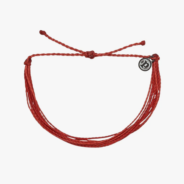 Bright Solid Bracelet- Red