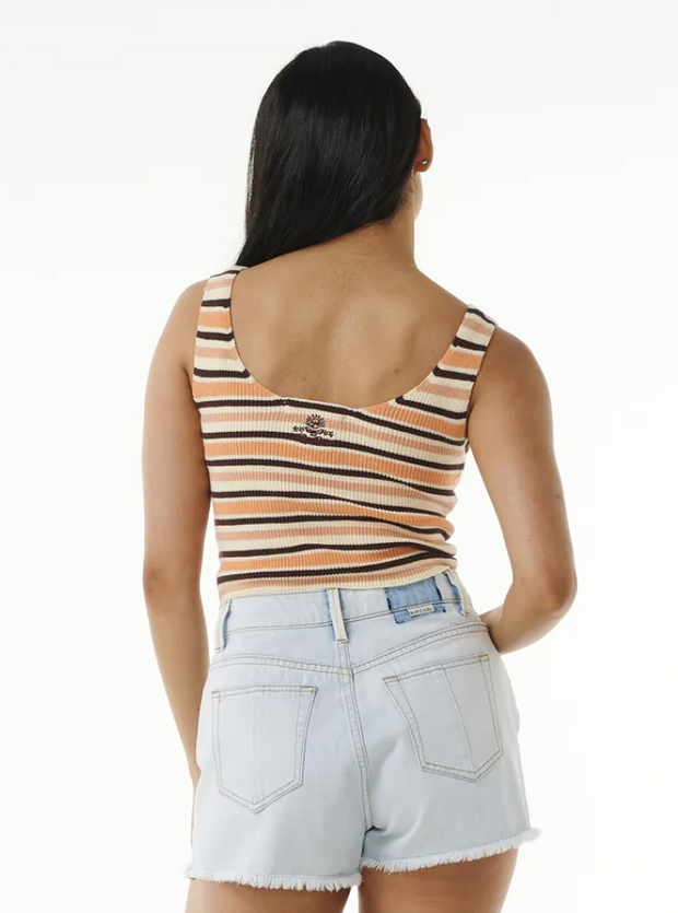 Block Party Knit Top- Peach