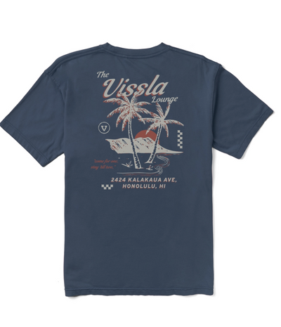 Vissla Lounge Premium Pocket Tee- Navy