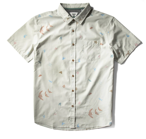 Miyashiro Island Eco Short Sleeve Shirt- Bone