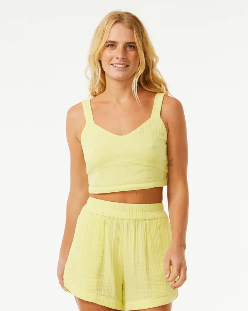 Surf gypsy 2024 drape crop top