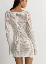 Seashell Crochet Dress- Cream
