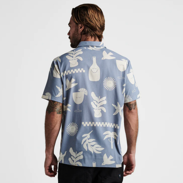 Bless Up Breathable Stretch Shirt- Cascata