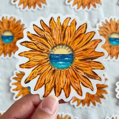 Sunflower Sticker- Salty Kai