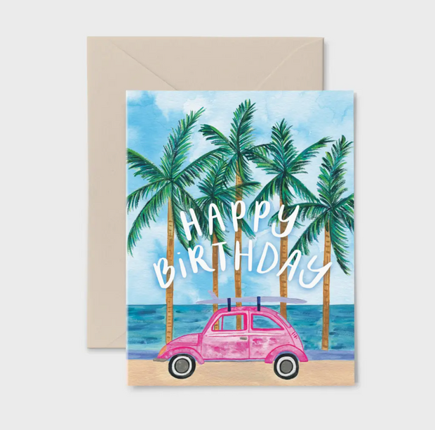 Happy Birthday | Birthday Greeting Card with VW Bug
