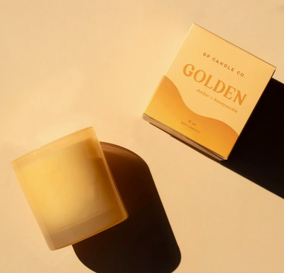 Golden 9 oz. Hue Candle (Amber + Honeysuckle)