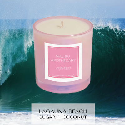 Iridescent Pink Candle- Laguna Beach