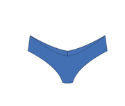 Premium Surf Skimpy Coverage Hipster Bikini Bottoms- Blue