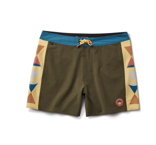 Passage 16" Side Panel Boardshorts- Military