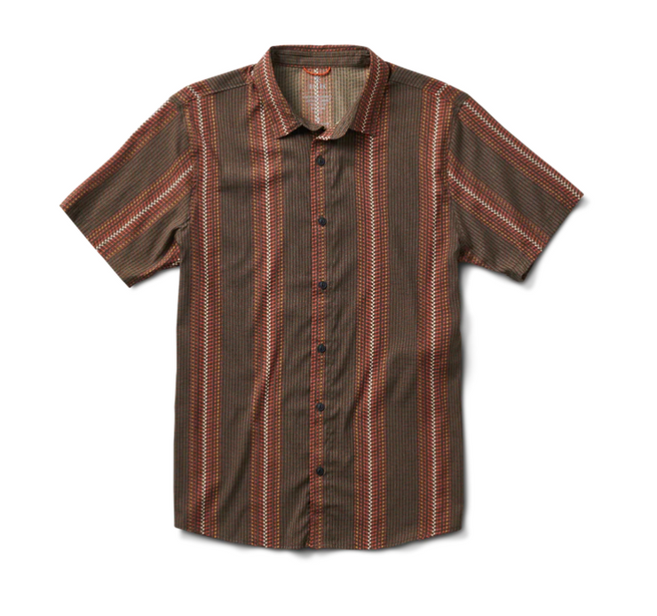 Bless Up Breathable Stretch Shirt- Herringbone Miltary