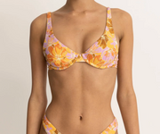 Yellow Mahana Floral Underwire Top