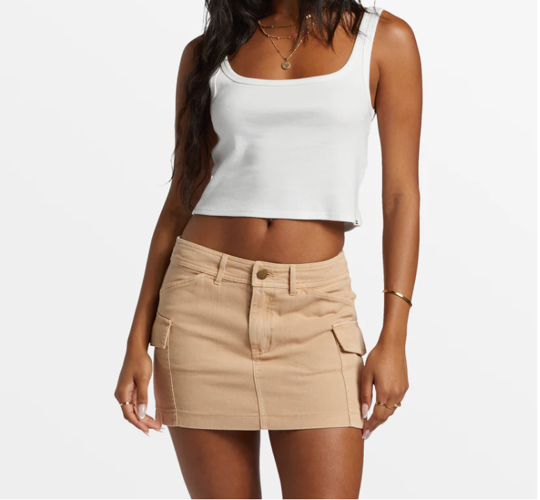 【in a row】Glossy pocket skirt Alessandra Rich Skirt with decorative pockets | Women's