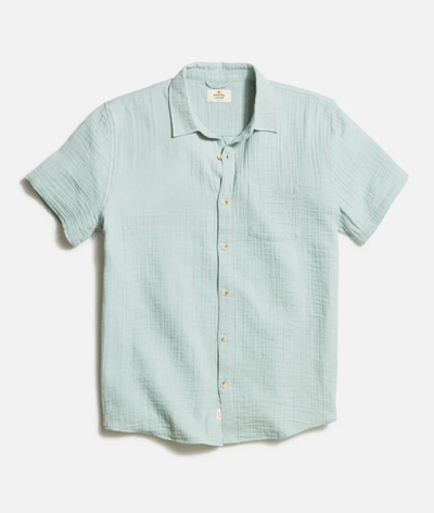 Crinkle Double Cloth Shirt- Grey Mist