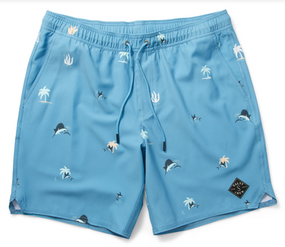 Lowtide Elastic Boardshorts- Azul