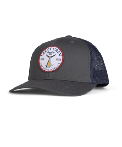 Bottom Dweller Retro Trucker Hat- Charocal/Navy