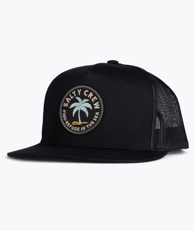 Tropics Trucker Hat- Black