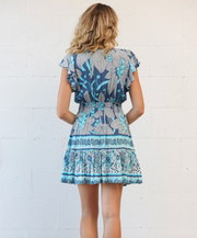 Serena Dress- Blue Papaya