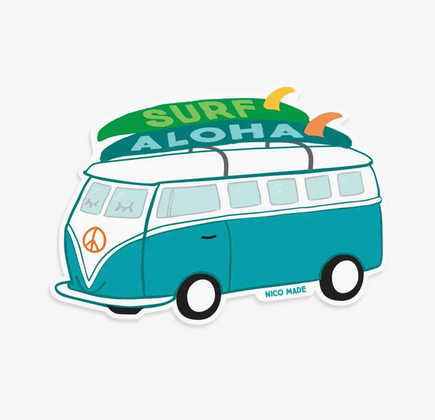Surf Aloha Bus - Sticker