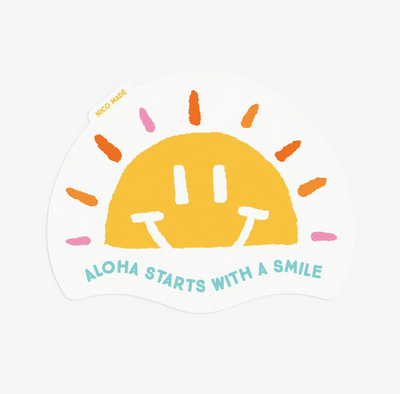 Aloha Starts with A Smile - Sticker