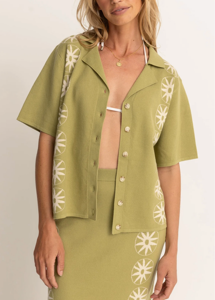 Horizon Knitted Shirt- Palm