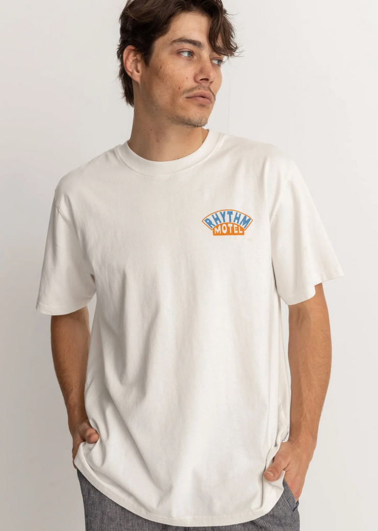 Motel Vintage Ss T-Shirt- Vintage White
