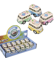 2" Flower Power VW Mini Bus