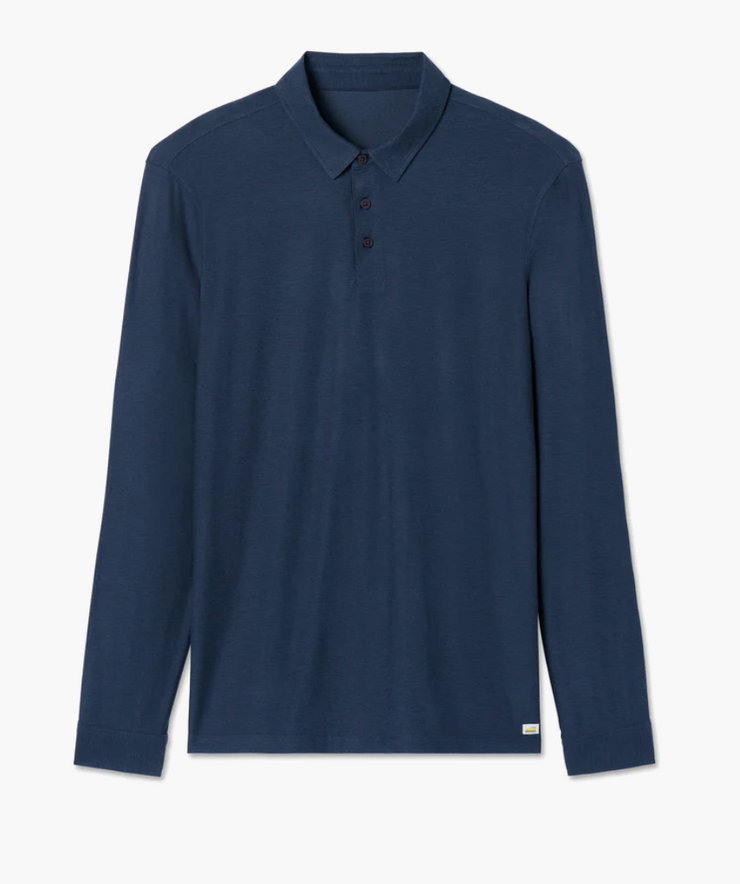 L/S Strato Tech Polo - Navy Heather