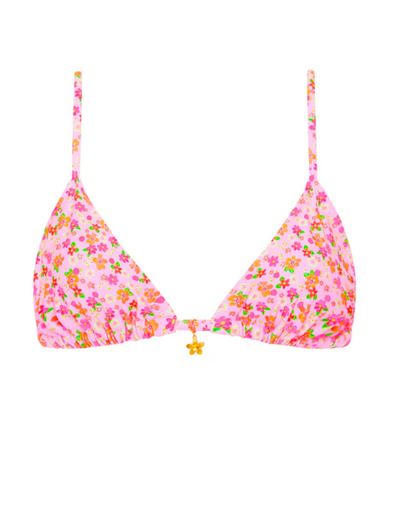 Bralette Bikini Top - Frangipani Fever