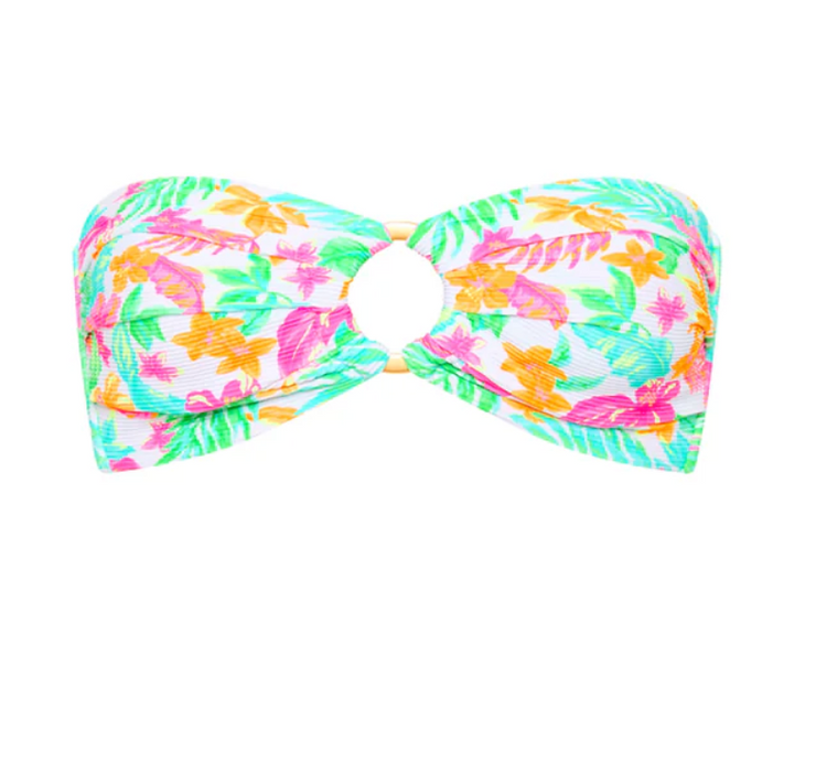 Strapless Bandeau Bikini Top - Coconut Dreams