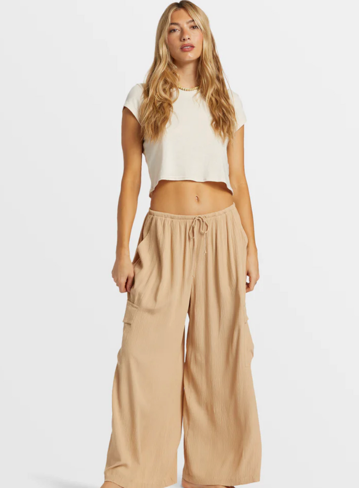 Beach Babe Beach Cargo Pants - Khaki