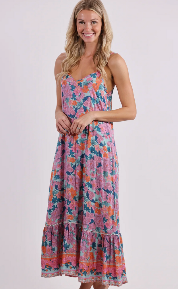 Day Tripper Slip Dress - Tropics