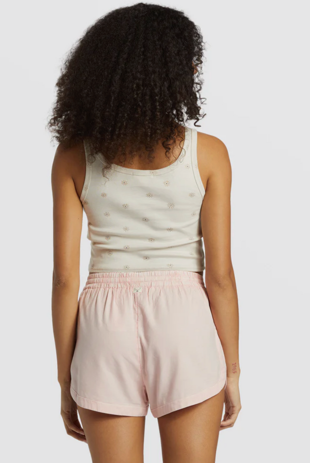 Road Trippin Elastic Waist Shorts - Feelin Peachy