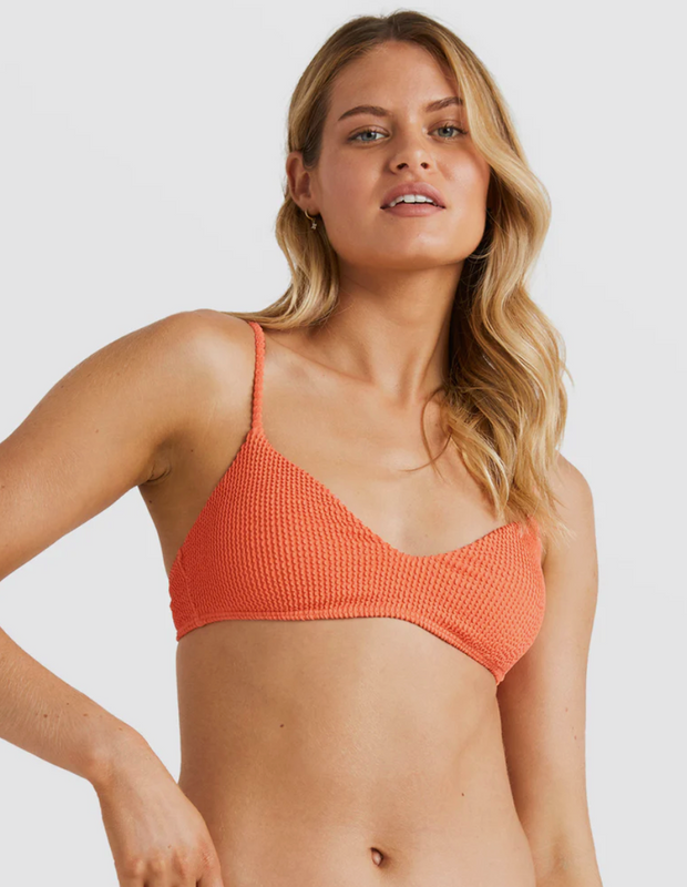 Summer High Bralette Bikini Top - Papaya