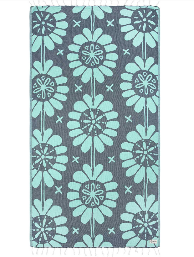 Calico Towel - Florida Teal