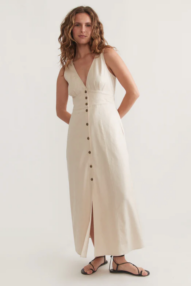 Camila Maxi Dress - Antique White